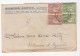 LETTRE PORTUGAL.1921.  CERES 2 COULEURS. 10C. 4 TIMBRES.  LISBOA - OLIVEIRA DE AZEMEIS/ 4418 - Marcophilie