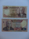 BILLET TUNISIE - LOT DE 4 BILLETS - 1,5 X 2 Et 10 DINARS - BOURGUIBAL - Tunisia