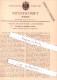 Original Patent - Caroline Adelheid Werbe In Geestemünde , 1882 , Reisekoffer Mit Taschen , Bremerhaven !!! - Bremerhaven