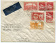 ALGERIE LETTRE PAR AVION AVEC GRIFFE 4 NOVEMBRE 1938 1er SERVICE BI-HEBDOMADAIRE ALGERIE-CONGO AVEC TAXE DE POSTE....... - Covers & Documents