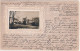 Gruss Aus GÜSTROW Am Stadtgraben Prägedruck Passepartout Karte 2.7.1901 Gelaufen Embossed Gaufrage - Guestrow