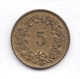 SWITZERLAND  SUISS  5 Rappen 1918 B  AU/UNC  *  HIGH GRADE COIN - RARE! - Other & Unclassified