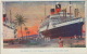 Paquebot  The French S.S. " Cuba " Docking At Fort De France Cuba Mexico Haiti West Indies And Cristobal Zone C.Z. - Fort De France