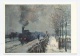 MONET --TRAIN DANS LA NEIGE  -RECTO/VERSO -C14 - Pittura & Quadri