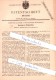 Original Patent - Christian Laissle In Reutlingen , Württemberg , 1881 , Formmaschinen !!! - Reutlingen