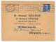 Enveloppe - OMEC De Paris XX Rue Des Pyrénées - "Quinzaine Du Papier à Lettres 8-21 Novembre" 1954 - Oblitérations Mécaniques (flammes)