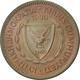 Monnaie, Chypre, 5 Mils, 1980, SPL, Bronze, KM:39 - Cipro