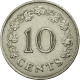 Monnaie, Malte, 10 Cents, 1972, TTB, Copper-nickel, KM:11 - Malte