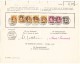 Schweiz Bordereau Postverwaltung Porrentruy 30.9.1898 Mit  6 X 3Fr, 2 X 1Fr. Und 40Rp. Stehende Helvetia - Lettres & Documents