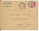 GANDON YVERT N°721A Ravec VARIETE "MECHES RELIEES"  SEUL SUR ENVELOPPE COMMERCIALE De MONTBAZIN (HERAULT) - Cartas & Documentos