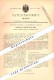 Original Patent - Joseph Karrer In Markdorf , Baden , 1883 , Tischbeine Und Zargen , Tischlerei , Schreiner , Möbel !!! - Markdorf