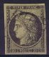 France: 1849 Yv Nr 3 B  Noir Sur Chamois Used Obl - 1849-1850 Cérès