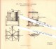 Original Patent - Paul Löwe In Cunnersdorf B. Hainichen , 1895 , Waschmaschine Für Kartoffeln , Haushalt !!! - Hainichen