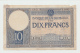 Morocco 10 Francs 6-3- 1941 VG+ (glue) RARE Banknote Pick 17b 17 B - Maroc
