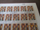 CHESS. Complete Sheet Of  50 Copies  Of Argentina 1978 Chess Stamp Canceled With Chess Olympiad Postmarks Buenos Aires - Nuevos