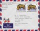 Burundi By Air Mail Par Avion AMERICAN EMBASSY, BUJUMBURA 1986 Cover Brief 2x 50 Fr. Warzenschwein WWF Panda Issue - Used Stamps