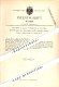 Original Patent - The Prein In Schleuse Vogelsang B. Datteln , 1880 , Bandage Für Eisenbahnräder , Eisenbahn !!! - Datteln