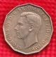 1 PIECE ANGLETERRE THREE PENCE 1937 GEORGIUS VI D: G: BR: OMN: REX F: D: IND: IMP. N° 132 - Otros & Sin Clasificación