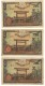 LOT OF  3 JAPAN 50 SEN 1942-44 - Japón