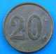 Brussels Bruxelles Olympia 20 Centimes - Monedas / De Necesidad