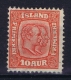 Iceland: 1907 Mi Nr 53 MH/* Fa 81 Signed/ Signé/signiert/ Approvato - Unused Stamps