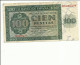 ESPAÑA    BILLETE  100 PESETAS,  EMISION  21/11/1936 - 100 Pesetas