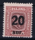 Iceland: 1921 Mi Nr 109  MNH/** Postfrisch    Fa 106 - Ungebraucht