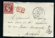 FRANCE- DEVANT DE  DENVELOPPE ( Restauree) DE PARIS POUR LE MEXIQUE  EN 1865 AFF NAPOLEON    TAXE 4  A VOIR LOT P3868 - 1849-1876: Classic Period