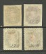 RUSSLAND RUSSIA 1920 Wrangel Armee Lagerpost Gallipoli OPT Auf 1 Rubel Marken * - Wrangel-Armee