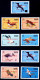 BIRDS-ANGUILLA-1987-OVERPRINT-20 YEARS OF PROGRESS-SET OF 17-MH SURCHARGED A6-403 - Pics & Grimpeurs