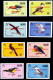 BIRDS-ANGUILLA-1987-OVERPRINT-20 YEARS OF PROGRESS-SET OF 17-MH SURCHARGED A6-403 - Piciformes (pájaros Carpinteros)