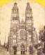 Tours Cathedral Facade France Old Stereo Photo 1860' - Stereoscopic