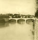 Italie Rome Panorama Du Pont Sisto Ancienne NPG Stereo Photo 1900 - Photos Stéréoscopiques