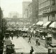 USA Chicago Rue Principale Ancienne Stereo Photo Stereoscope White 1900 - Stereoscopic