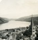 Allemagne Le Rhin Bacharach Panorama Ancienne Stereo Photo Stereoscope NPG 1900 - Photos Stéréoscopiques