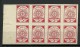 LETTLAND Latvia 1918 Michel 1 MNH In 8-block Printed On INVERTED/Kopfstehender MILITARY MAP - Lettland