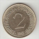 Yogoslavia 2 Dinara  1983  KM 87    Unc !! - Jugoslawien