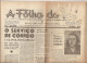 Montemor-o-Novo - Jornal "A Folha Do Sul" Nº 4068 De 5 De Julho De 1944. Évora. - Zeitungen & Zeitschriften