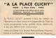 13091g G. BOURET -  PETIT MARCHAND - TAPIS De La  PLACE CLICHY - Paris - Carte Publicitaire - Bouret, Germaine