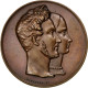 France, Medal, Louis Philippe I, Politics, Society, War, Montagny, SUP+, Bronze - Autres & Non Classés