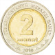 Turkménistan, 2 Manat 2010, KM 104 - Turkménistan