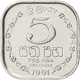 Monnaie, Sri Lanka, 5 Cents, 1991, SPL, Aluminium, KM:139a - Sri Lanka