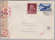 Schweiz Luftpost 1944-12-14 St Gallen Zensur Brief Nach Lubeck D Mit Vignette "Pour Nos Soldats" - Primi Voli