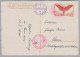 Schweiz Luftpost 1930-10-12 Zeppelinpost Offiz. Karte 1. Zeppelin-Landung - Erst- U. Sonderflugbriefe