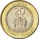 Monnaie, Jamaica, Elizabeth II, 20 Dollars, 2001, SPL, Bi-Metallic, KM:182 - Jamaique