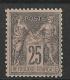 SAGE N/U - YVERT N°97 * -  COTE = 120 EUROS - 1876-1898 Sage (Type II)