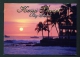 USA  -  Kona Sunset  Big Island  Used Postcard As Scans - Big Island Of Hawaii