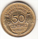 FRANCIA 1931.  50  CENTIMES GRABADOR MORLON  CASI SIN CIRCULAR (FDC)  CN4305 - Other & Unclassified