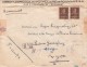 CENSURE SUR LETTRE RECOMMANDÉ 1941 ROUMANIE POUR LA FRANCE.  / 5983 - 2. Weltkrieg (Briefe)