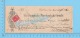 Lachine  Quebec Canada 1920  Cheque ( $4.04 , " Francoise Leger "  Stamp Scott # 106 )  2 SCANS - Schecks  Und Reiseschecks